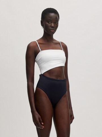 EDITED Bandeau Swimsuit 'Miranda' in Black: front