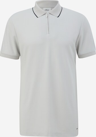 s.Oliver BLACK LABEL Poloshirt in Grau: predná strana