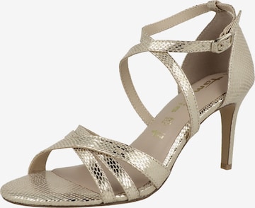 TAMARIS Strap Sandals in Gold: front