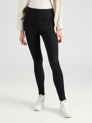 Skinny Leggings 'SUDAS' VILA en noir : devant