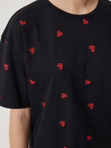 juoda Happiness İstanbul Marškinėliai