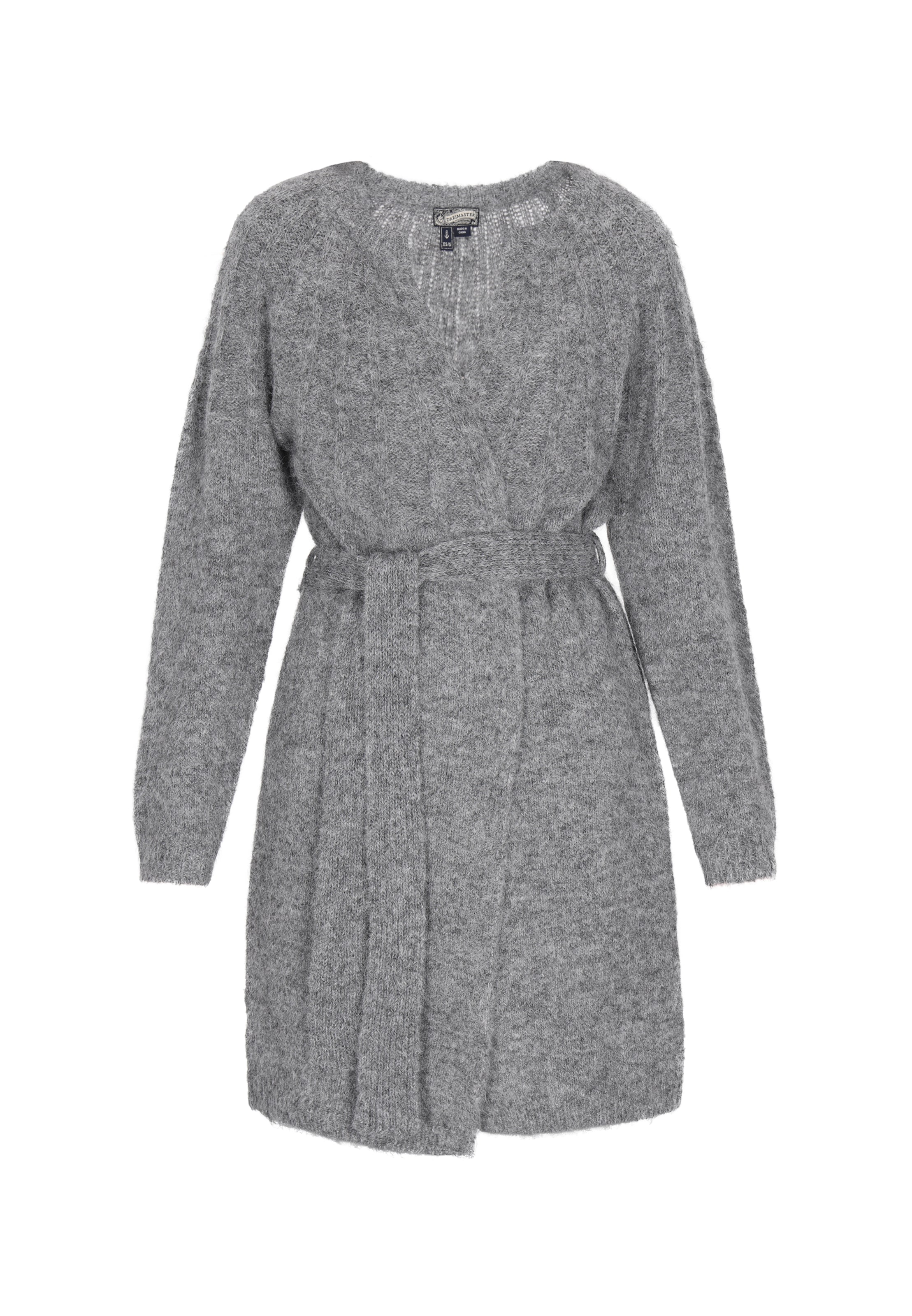 DreiMaster Vintage Knit cardigan in Grey: front