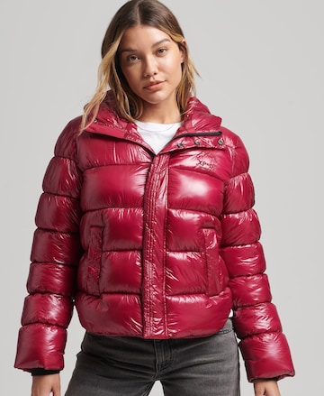 Superdry Winter Jacket in Red: front
