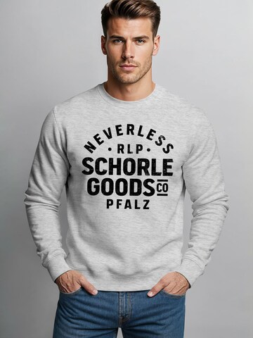 Neverless Sweatshirt 'Schorle' in Grey