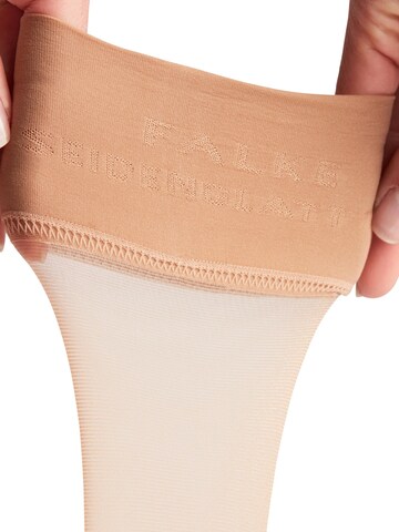 FALKE Knee High Socks 'Seidenglatt' in Gold