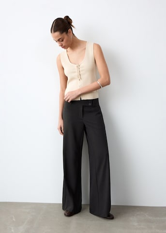MANGO TEEN Wide leg Pants in Grey