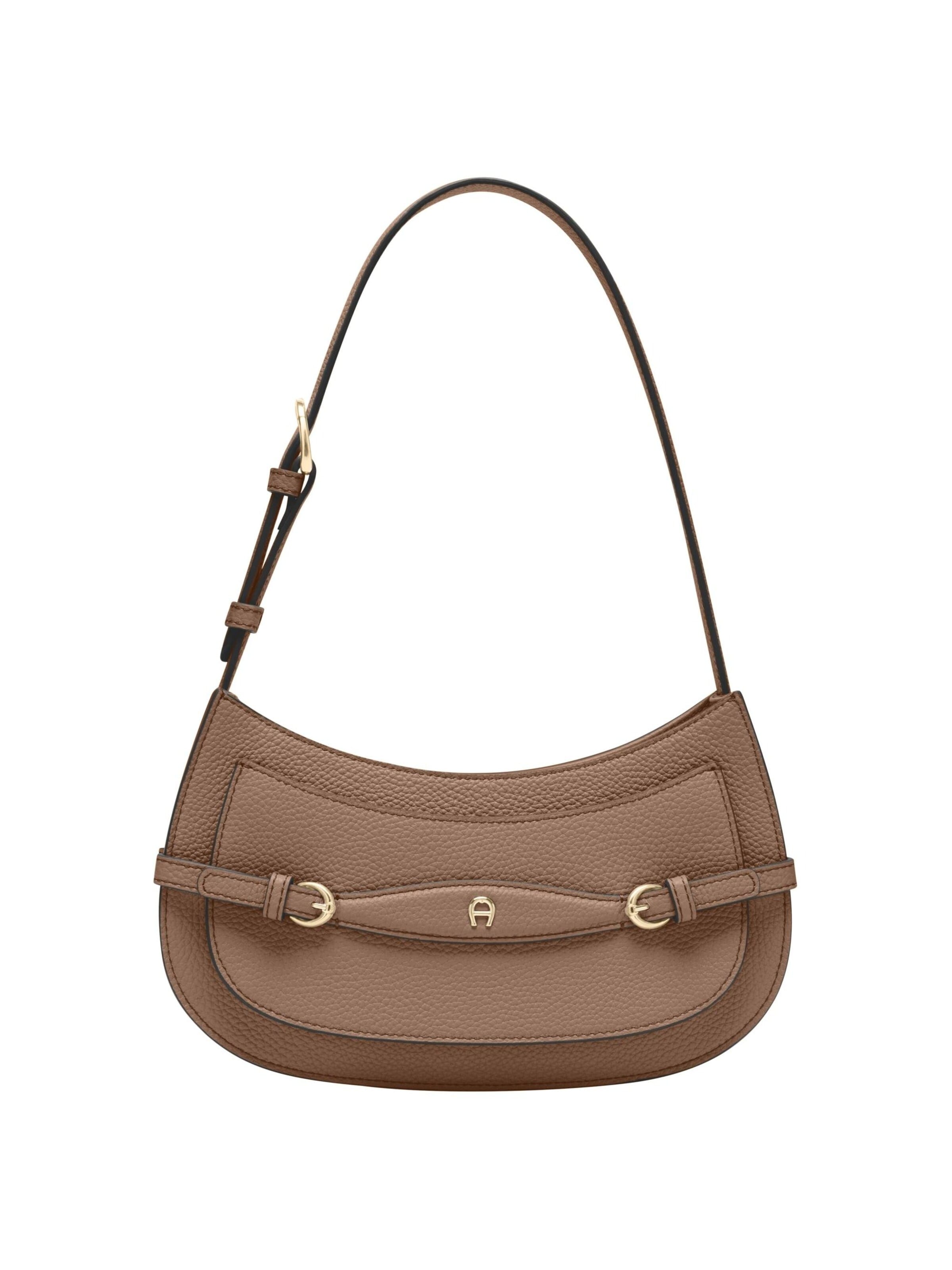 AIGNER Schultertasche 'Cavallo'‌‌‌‌‌‌‌‌ in Grau: Vorderseite