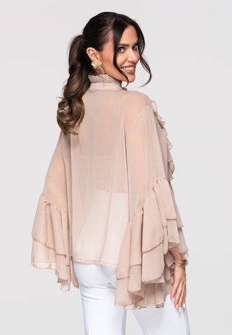 Ombre Blouse 'OW-SH-E0008' in Beige