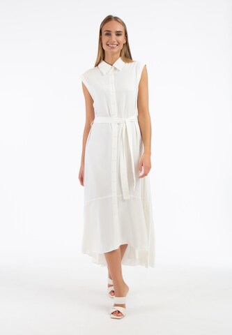 Robe-chemise RISA en blanc