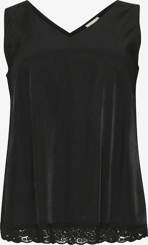 juoda KAFFE CURVE Palaidinė be rankovių 'Calana': priekis