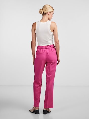 Y.A.S Regular Trousers with creases 'LIKKA' in Pink