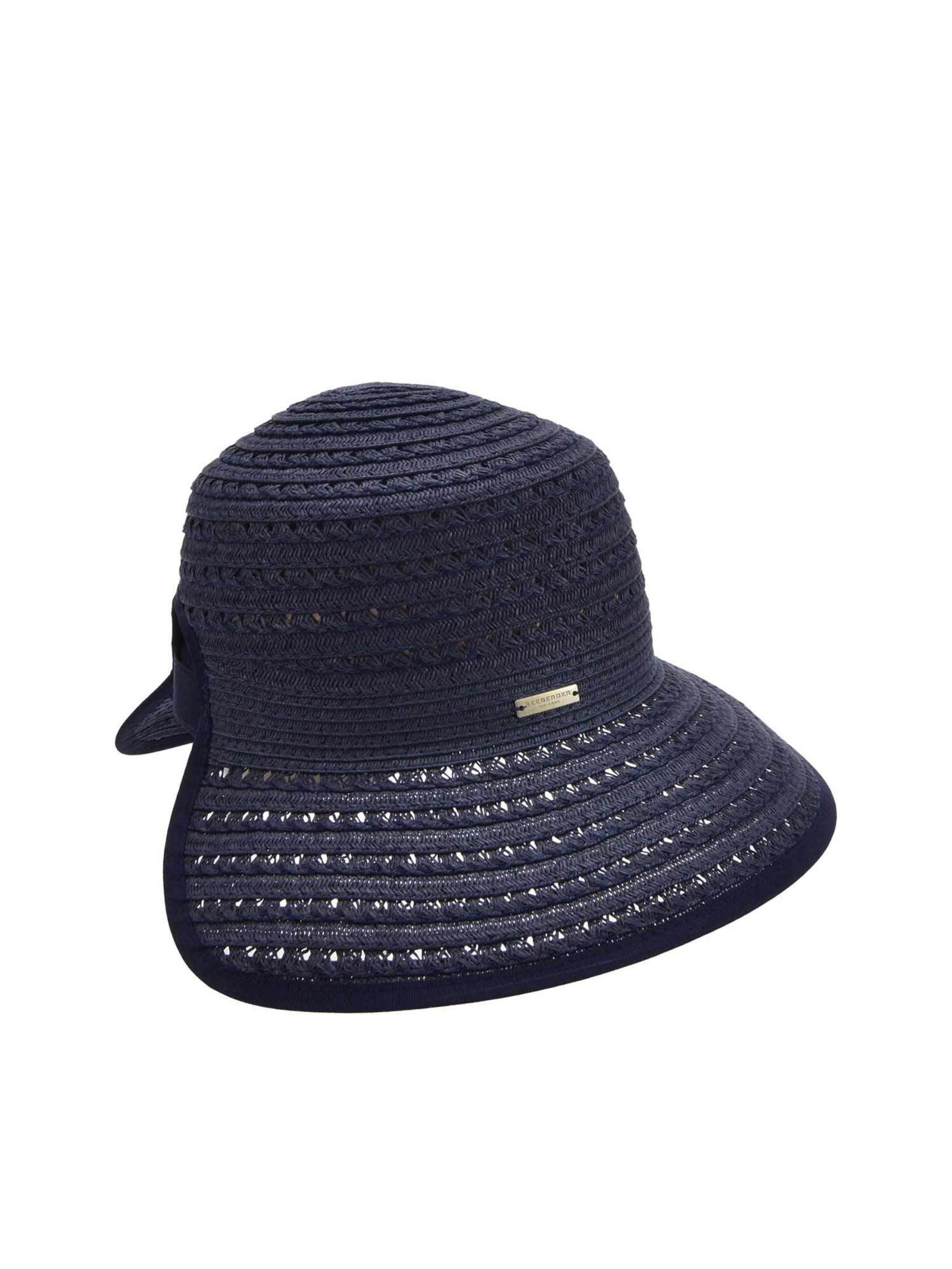 Seeberger Hat 'Cap' in Blue: front