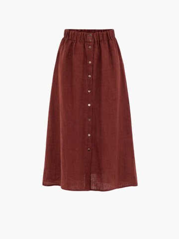 Gonna 'Daisy' di AmourLinen in rosso: frontale