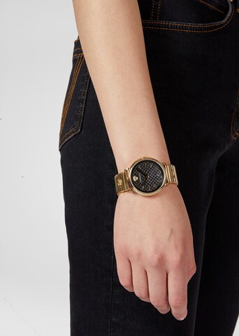 VERSACE Analoguhr in Gold: Vorderseite