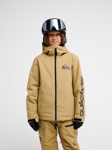 QUIKSILVER Athletic Jacket in Green: front