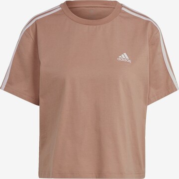 ADIDAS SPORTSWEAR Sportshirt 'Essentials 3-Stripes' in Pink: predná strana