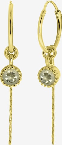 Boucles d'oreilles Lucardi en or : devant