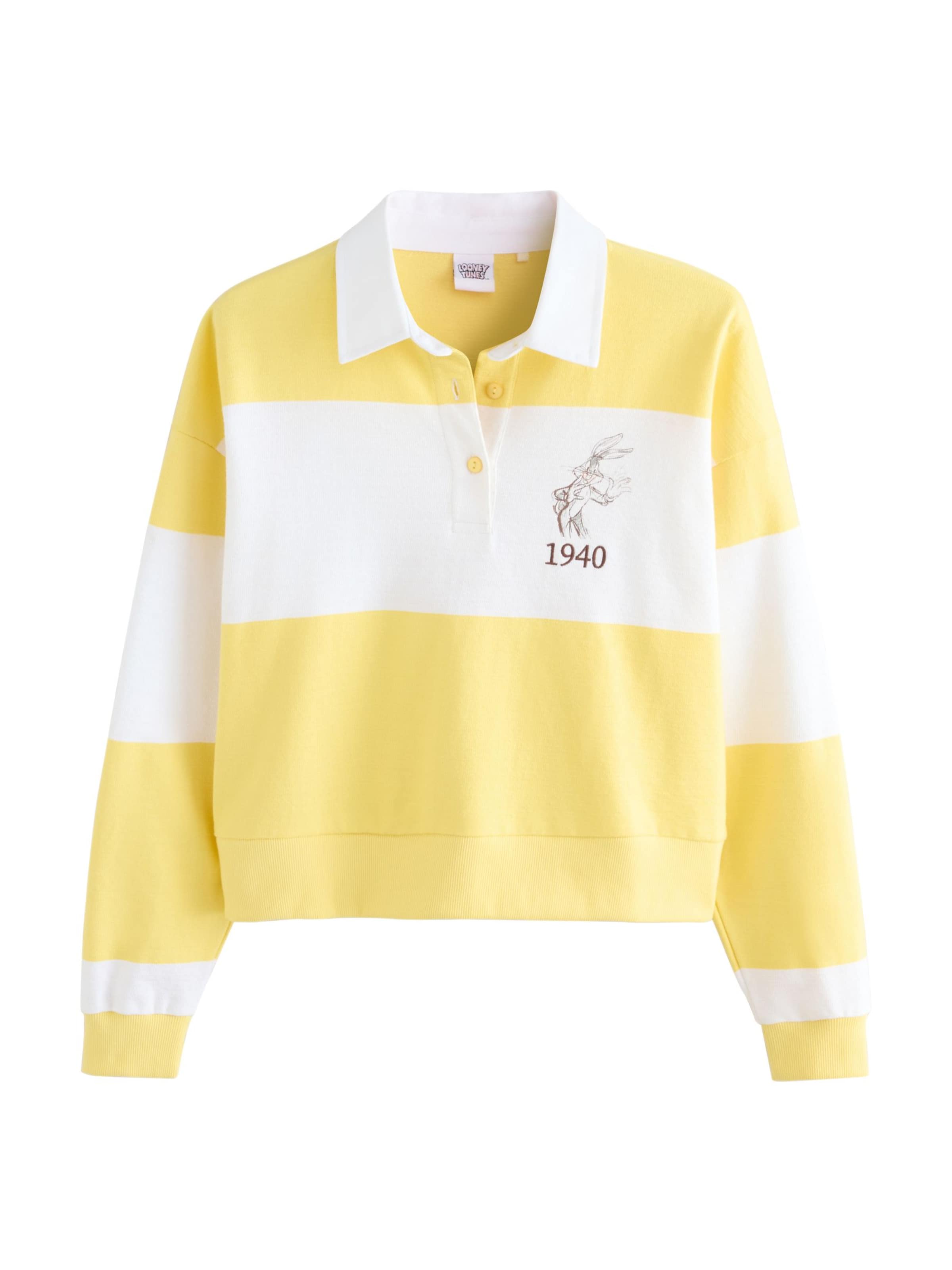 Next - Sweatshirt 'Bugs Bunny' em amarelo: frente
