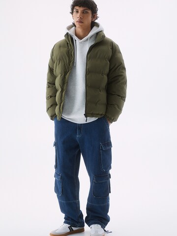 Pull&Bear Winter jacket in Green