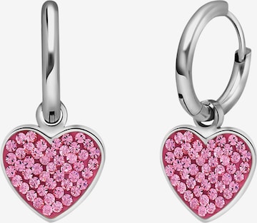 Boucles d'oreilles Lucardi en argent : devant