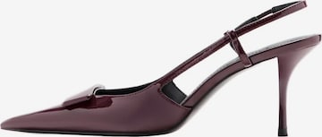 MANGOCipele s potpeticom i otvorenom petom 'Day' - crvena boja: prednji dio