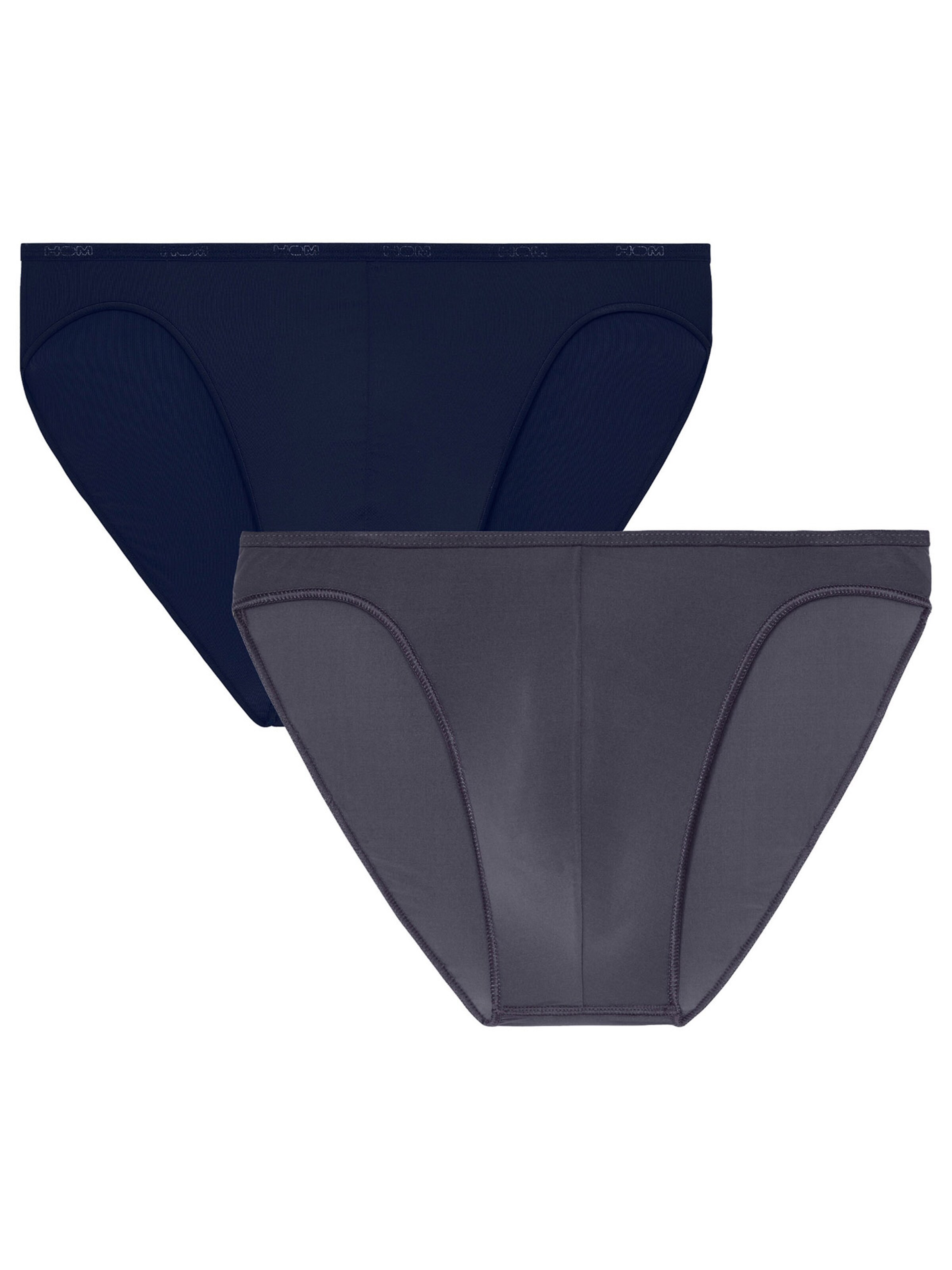 HOM Panty ' Plumes ' in Blue: front