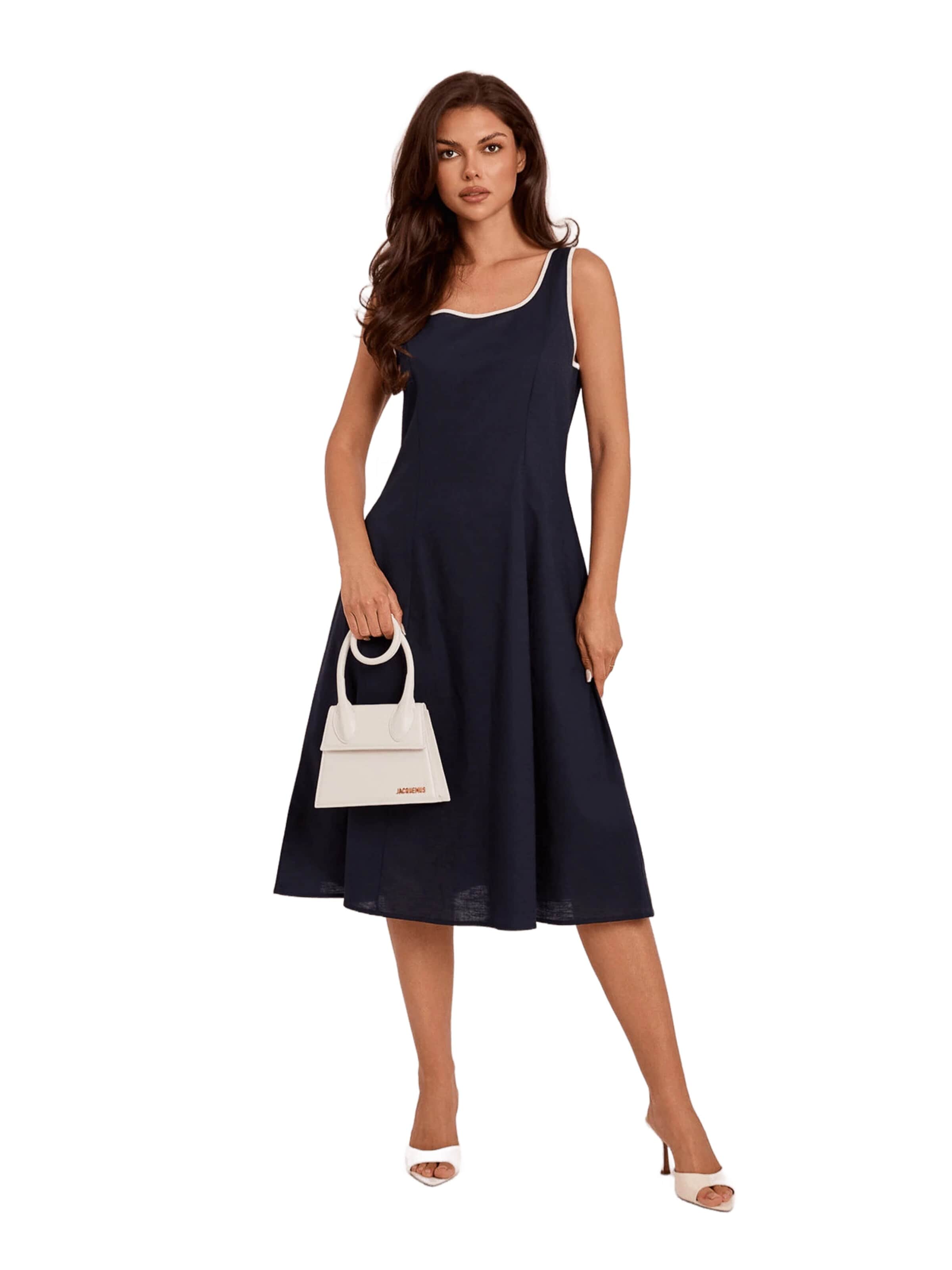 italy moda Dress in Blue: front