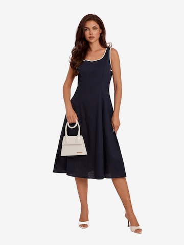 italy moda Dress in Blue: front