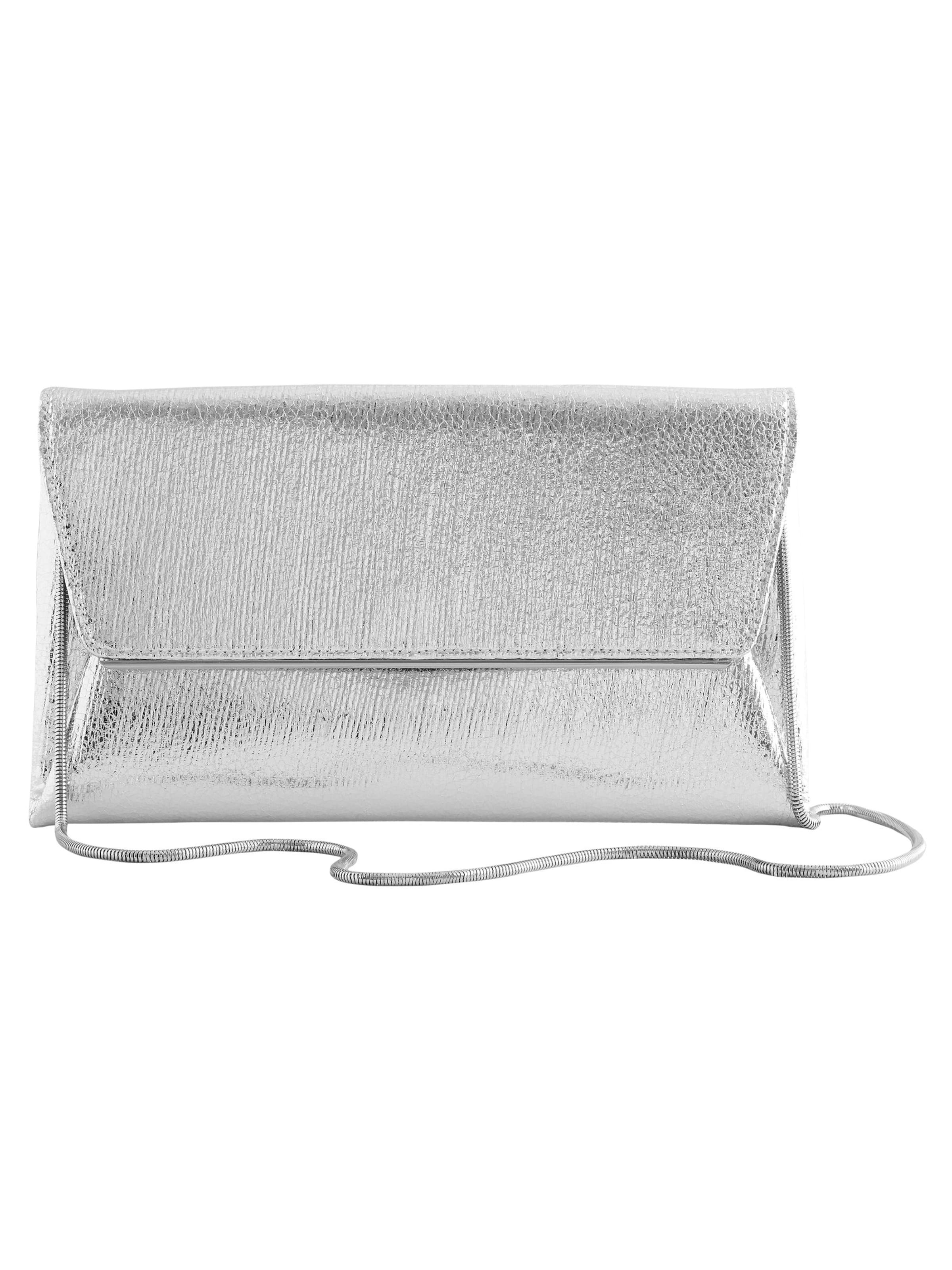 Next Clutch in Zilver: voorkant