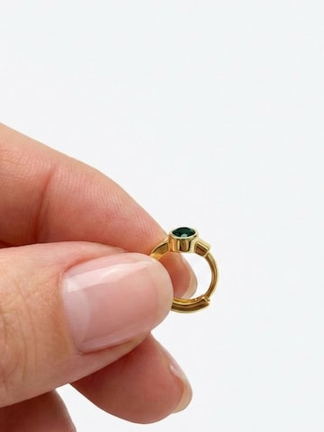 Kamiko Piercings 'Green Wisp' in Gold