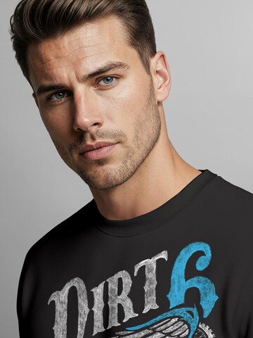 Neverless Sweatshirt 'Dirt Track' in Black