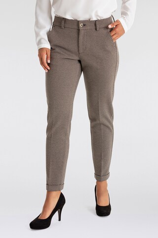 Angels Regular Bügelfaltenhose in Braun: Vorderseite