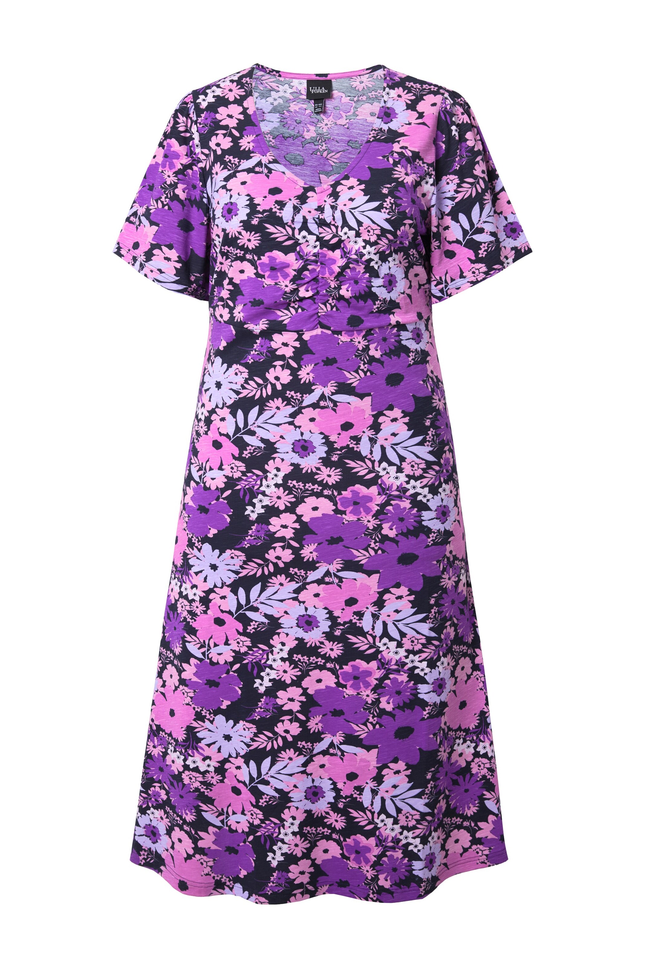 Ulla Popken Kleid in lila / hellpink, Produktansicht