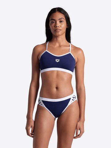 ARENA Bralette Bikini 'ICONS' in Blue: front