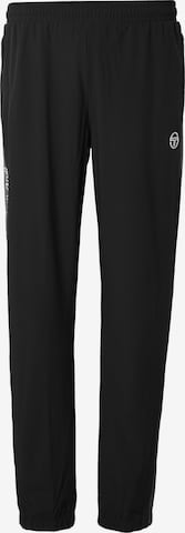 Sergio Tacchini Sportovní kalhoty – černá: přední strana