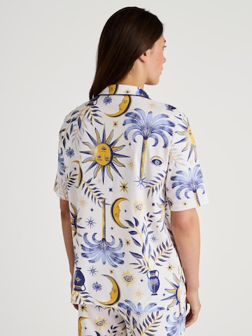CALIDA Schlafshirt 'Amalfi Journey'‌‌‌‌‌‌‌‌‌ in Beige