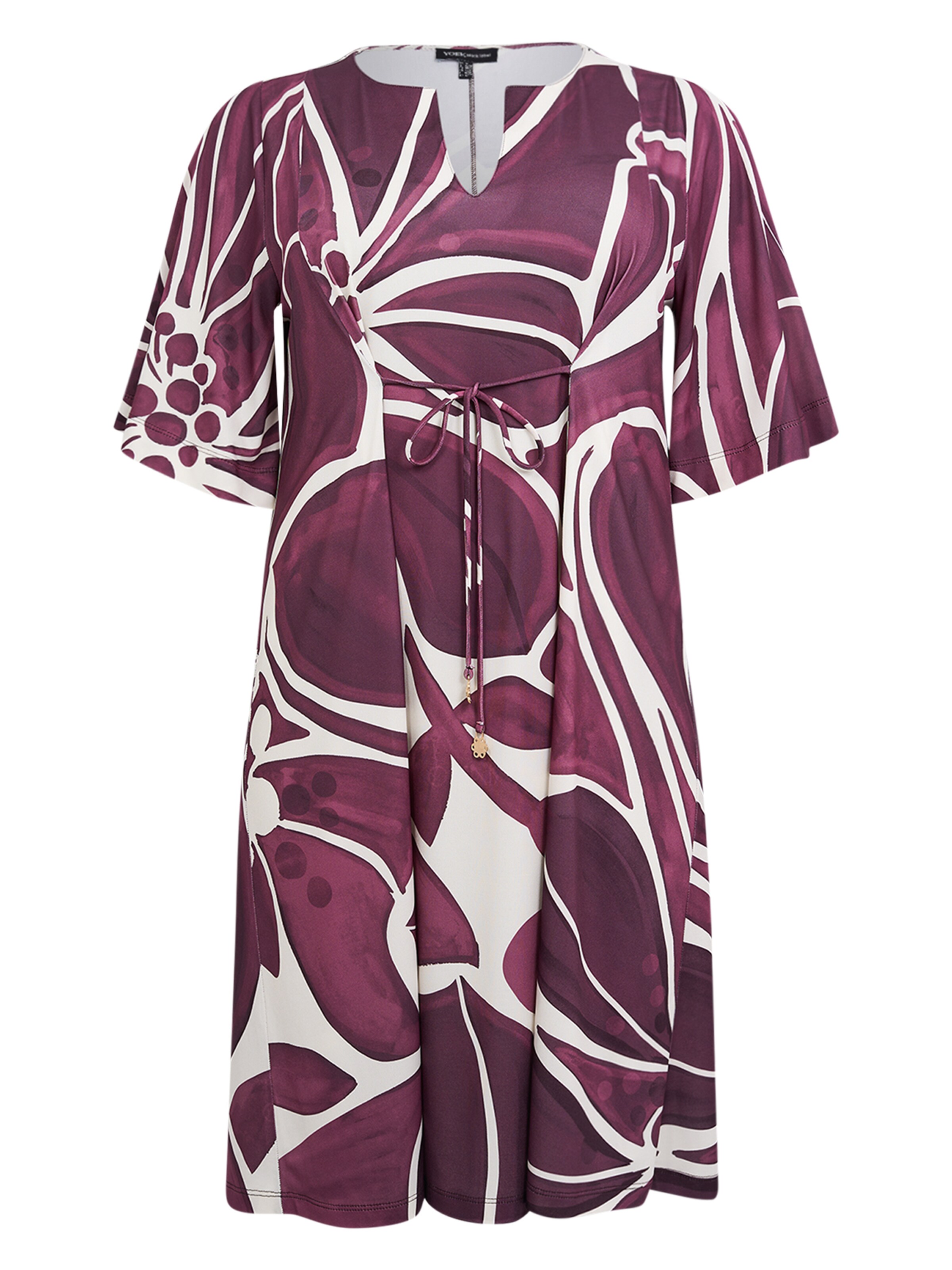 YOEK Jurk in Rood: voorkant