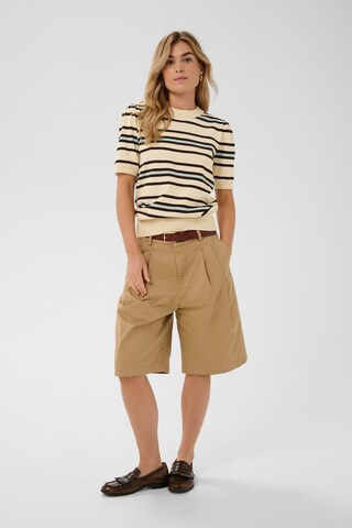 SAINT TROPEZ Sweater 'SZPila SS' in Beige