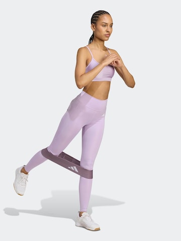 ADIDAS PERFORMANCE Skinny Παντελόνι φόρμας 'OPT ESS' σε ροζ