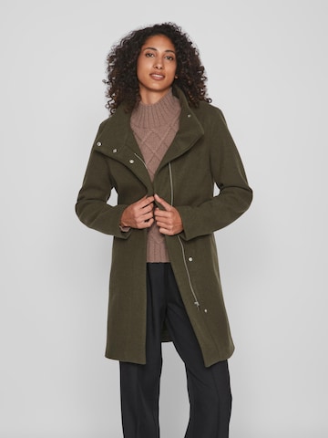 VILA Between-Seasons Coat in Green