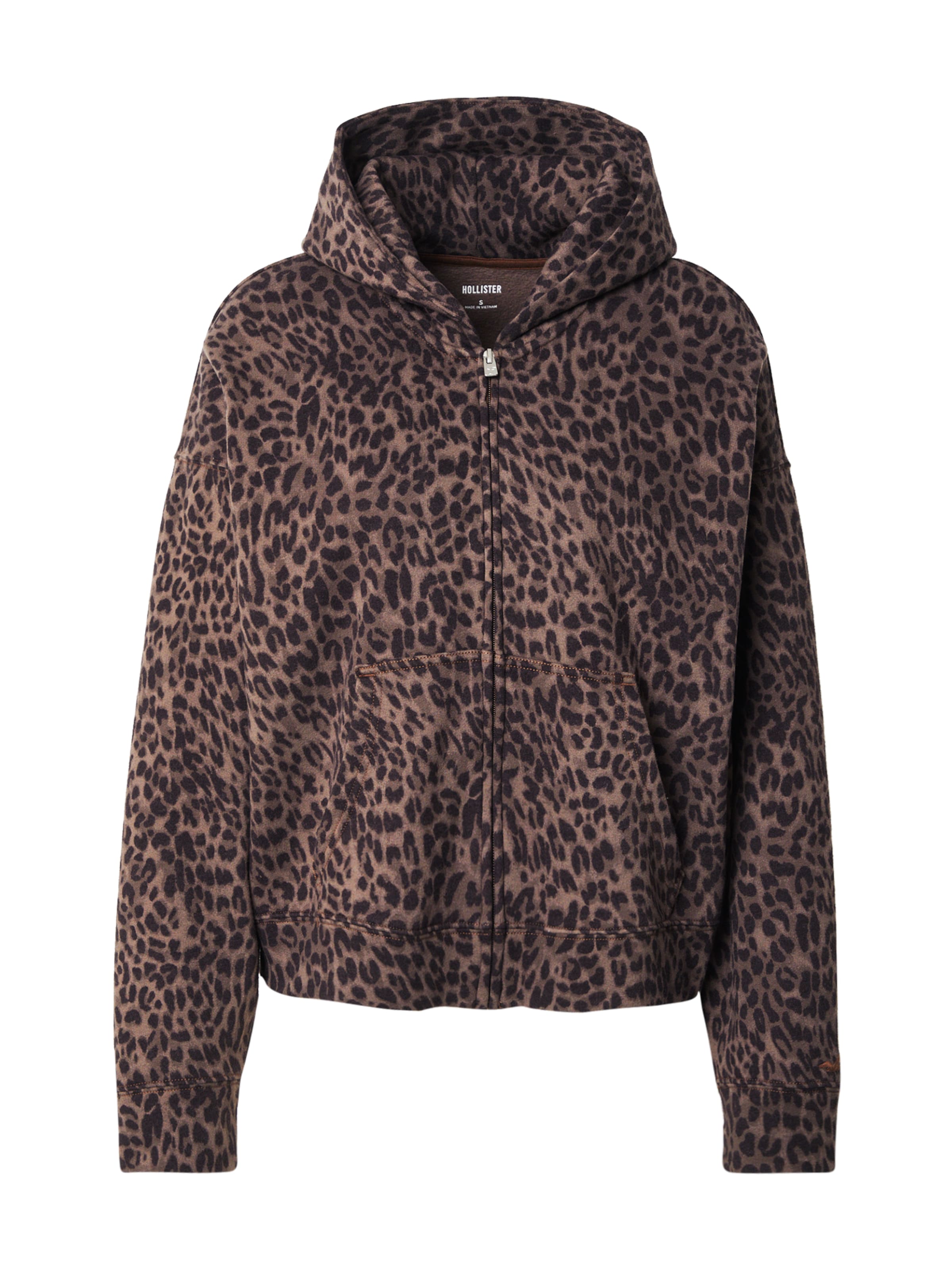 HOLLISTER Ζακέτα φούτερ σε μόκα / σκούρο καφέ, Άποψη προϊόντος