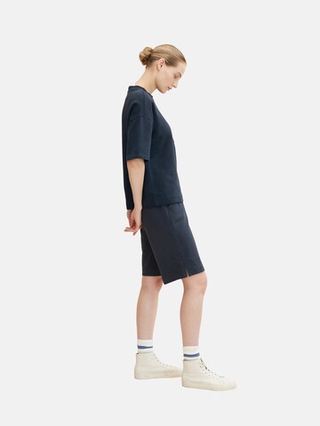 TOM TAILOR Loosefit Shorts in Blau