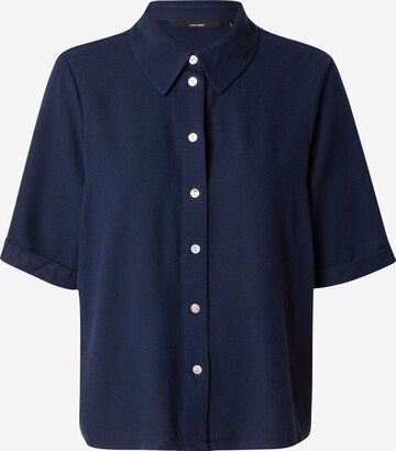 VERO MODA Blouse 'MYMILO' in Blauw: voorkant