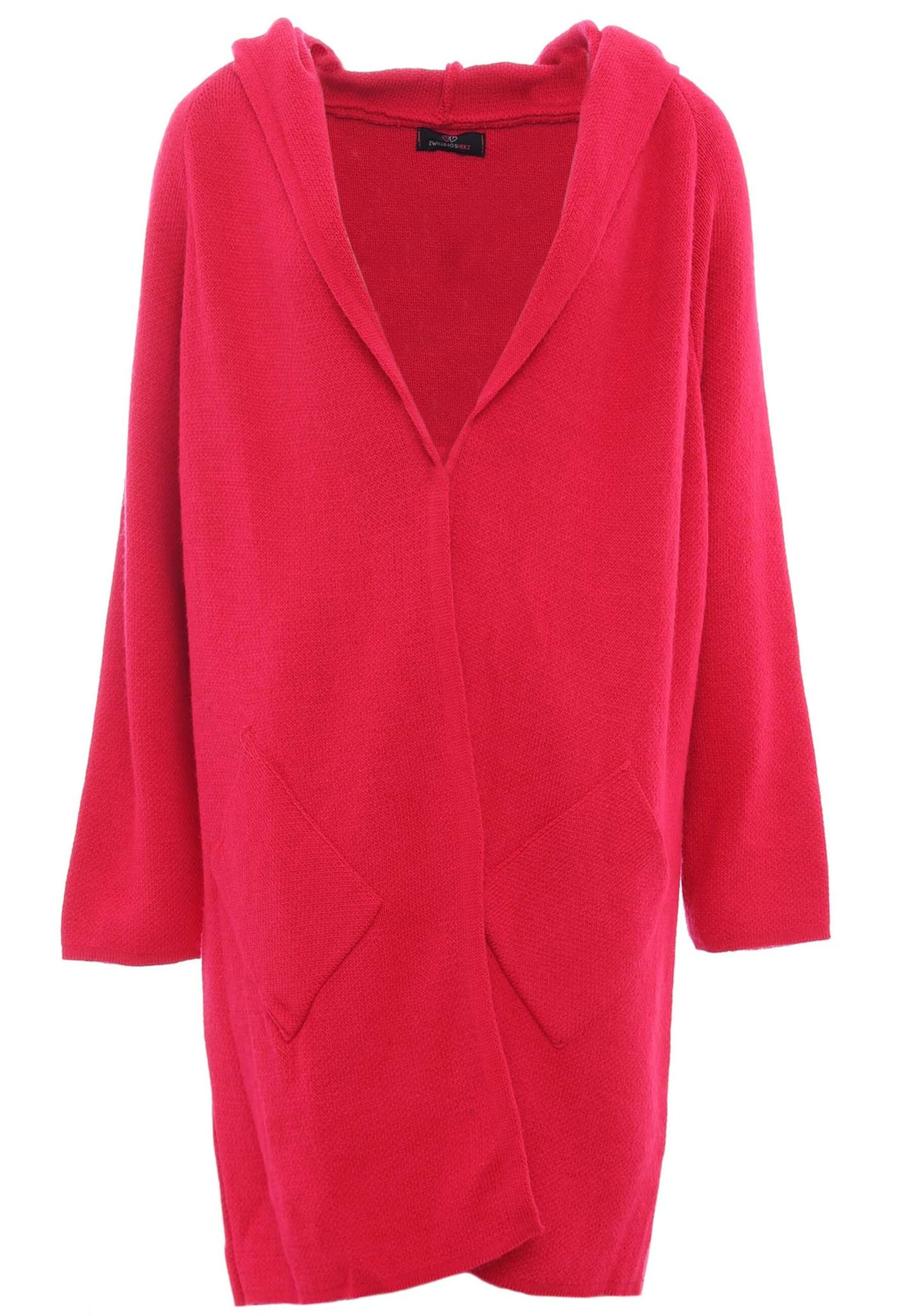 Zwillingsherz Fleece jacket in Pink: front