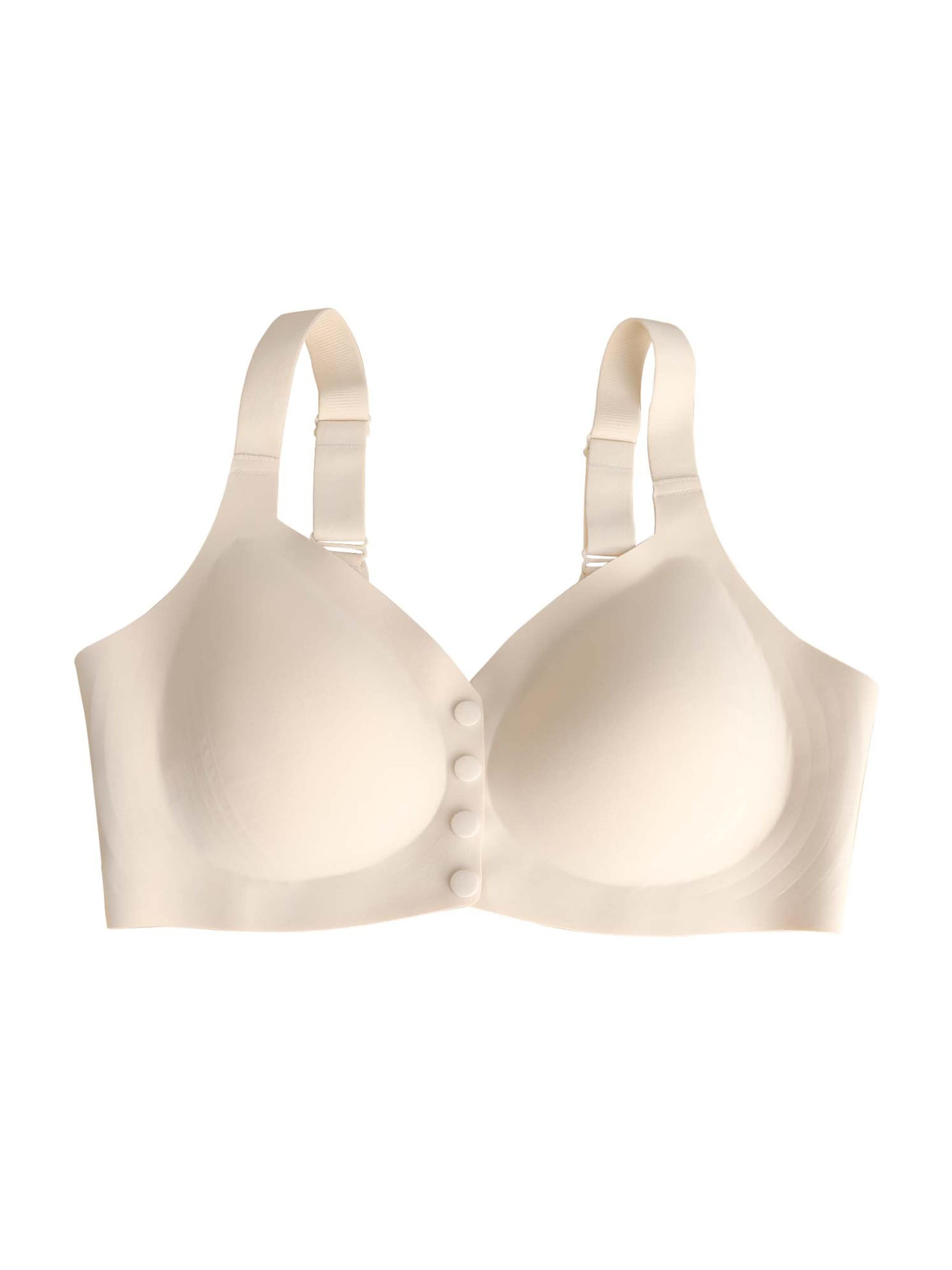 SHARICCA Bralette Bra 'SHARICCA Plus Size Women's Bra' in Beige: front