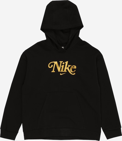 Nike Sportswear Sweatshirt 'Club' in goldgelb / schwarz, Produktansicht