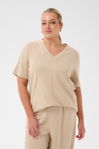 KAFFE CURVE - Camiseta 'KCannia' en beige: frente