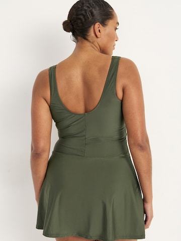 Cellbes of Sweden Badeanzug-Kleid in Grün