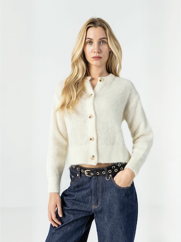 Coster Copenhagen - Cárdigan ' Knit ' en beige: frente