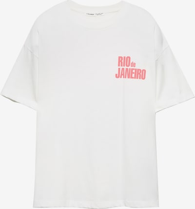 Pull&Bear Majica 'RIO DE JANEIRO' u kaki / tamno zelena / koraljna / bijela, Pregled proizvoda